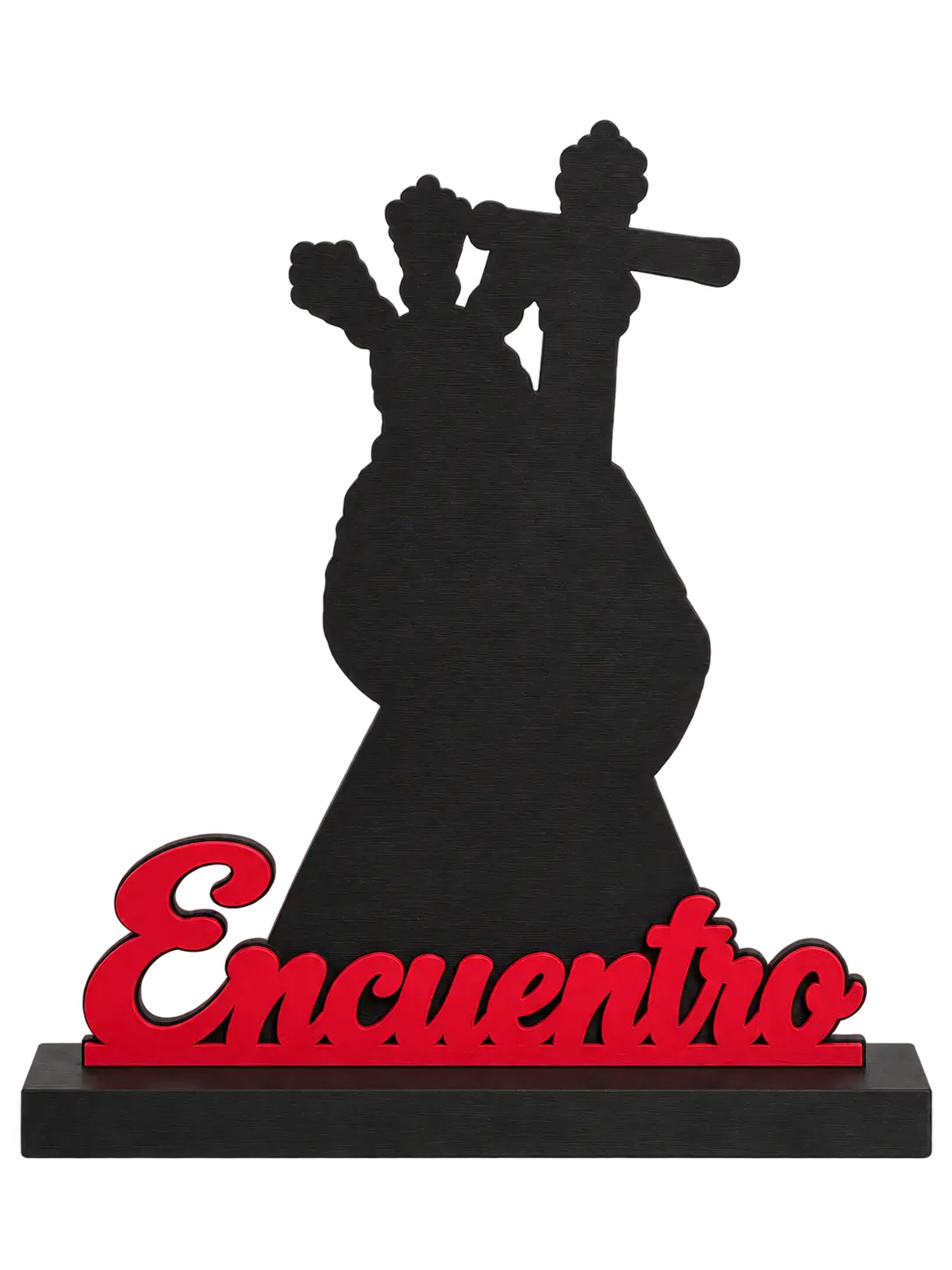 Jesús Nazareno con peana, recreación digital con el nombre grana